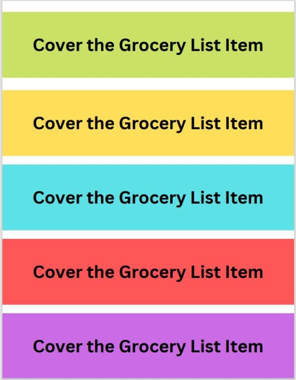 Grocery List Game - Image 3