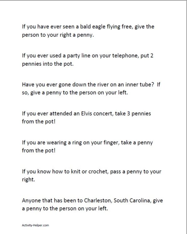 The Penny Question Game - Image 3